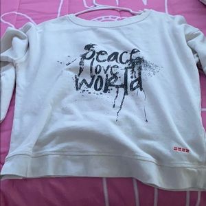 AUTHENTIC peace love work sweater
